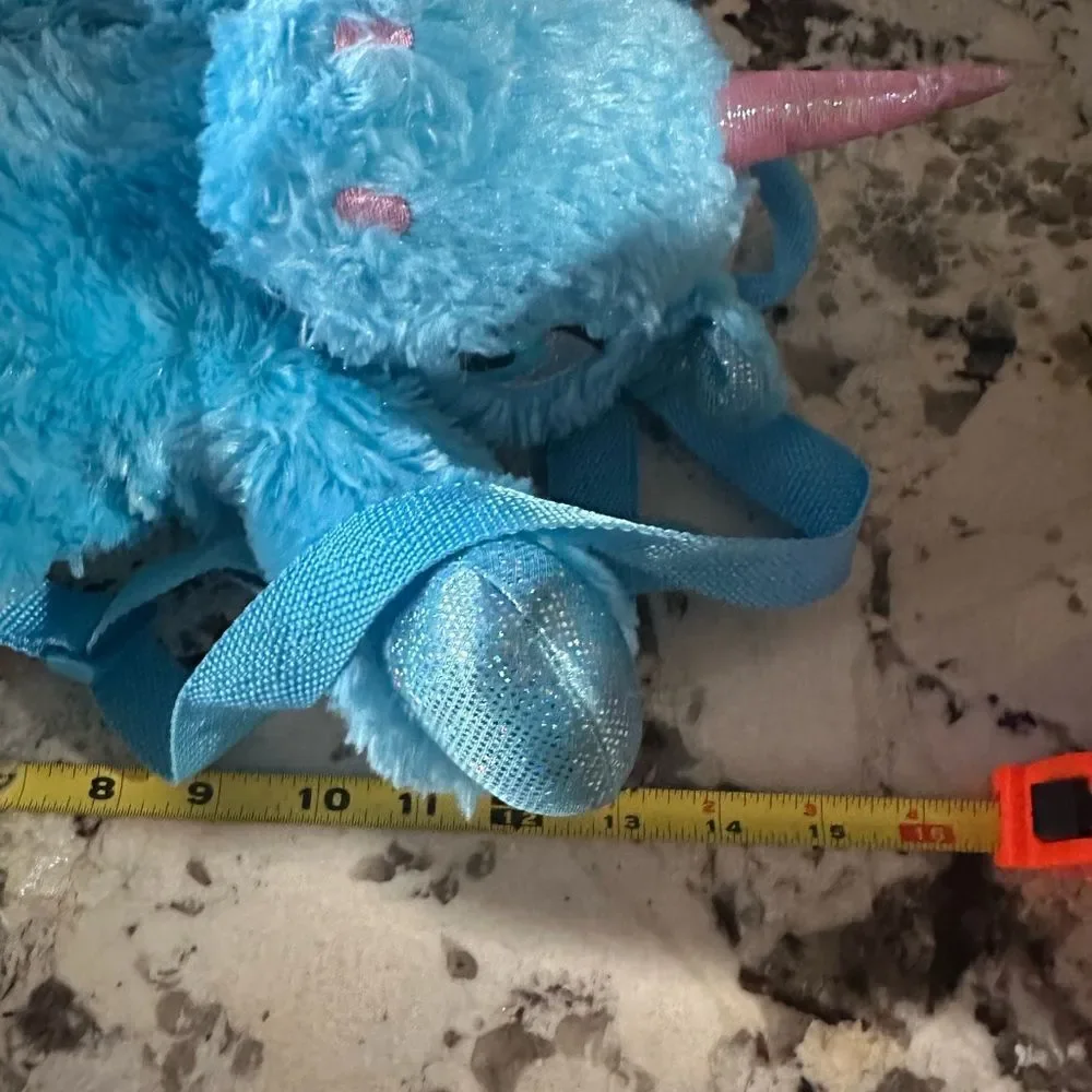 NWOT Critter Collection Blue Unicorn Plush 16